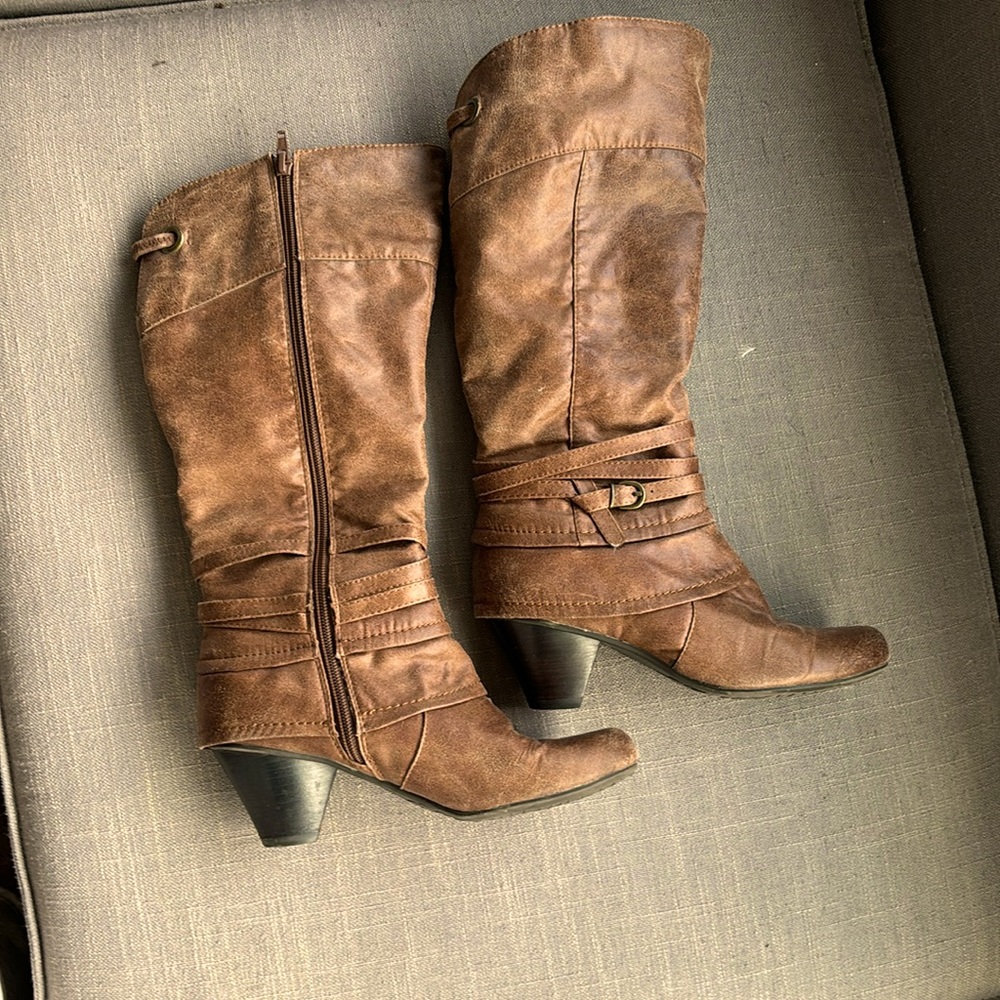 Pleather Boots